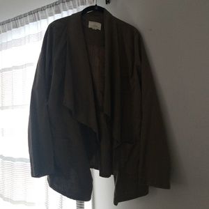 Caslon Military inspired draped coat